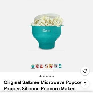 Salbree Collapsible Popcorn Popper for the Microwave New!